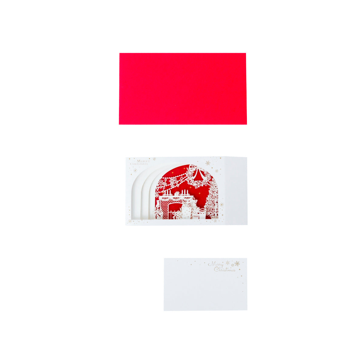 Creative 3D Pop-Up Christmas Greeting Cards – Foldable Christmas Decorative Card & Desktop Ornament