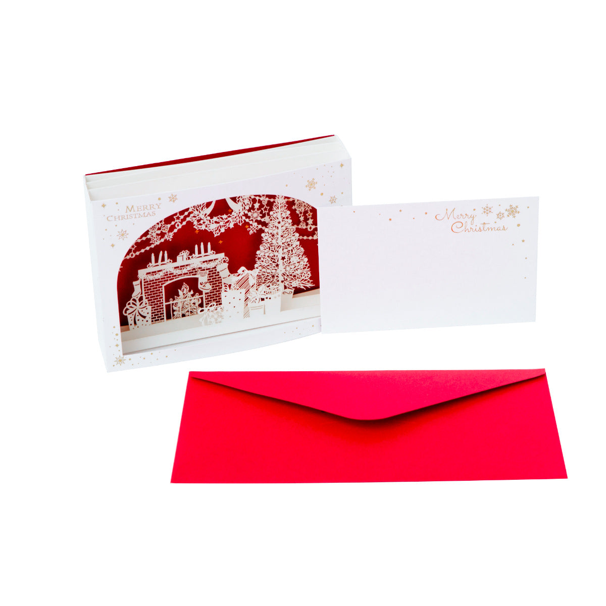 Creative 3D Pop-Up Christmas Greeting Cards – Foldable Christmas Decorative Card & Desktop Ornament