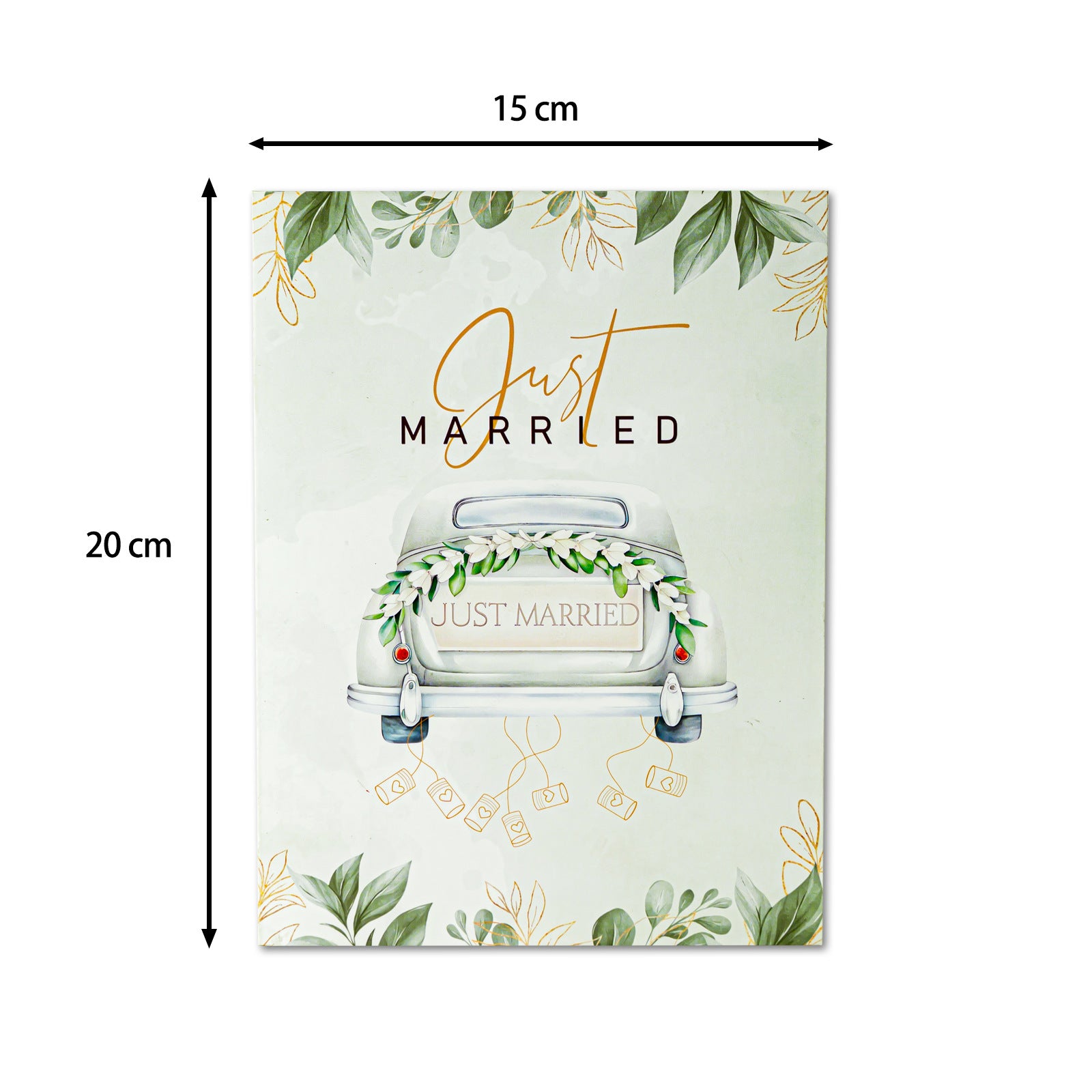 Wedding Invitation Card – 3D Pop-up Folding Card Featuring Sports Car, Hot Air Balloon, Happy Married Greeting Card