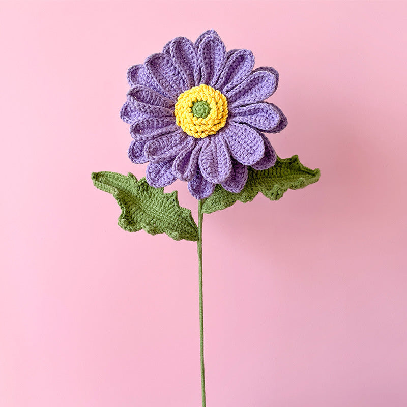Handmade Crocheted Artificial Flowers—Everlasting  Lotus and Peony Bouquet