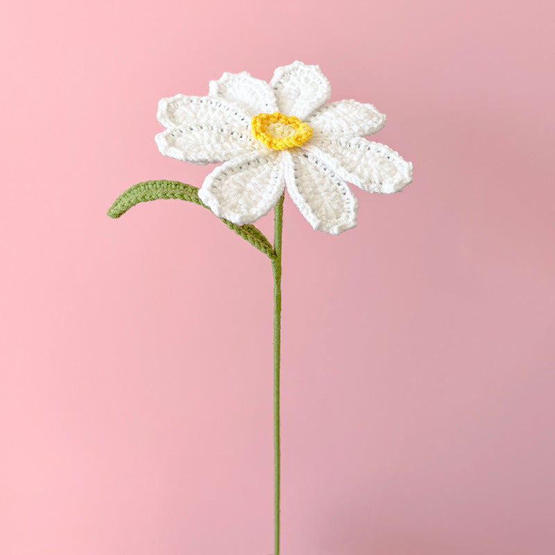 Handmade Crocheted Artificial Flowers—Everlasting  Lotus and Peony Bouquet