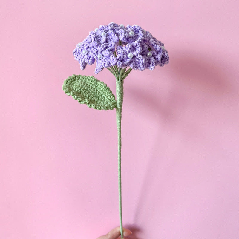 Handmade Crocheted Artificial Flowers—Everlasting  Lotus and Peony Bouquet
