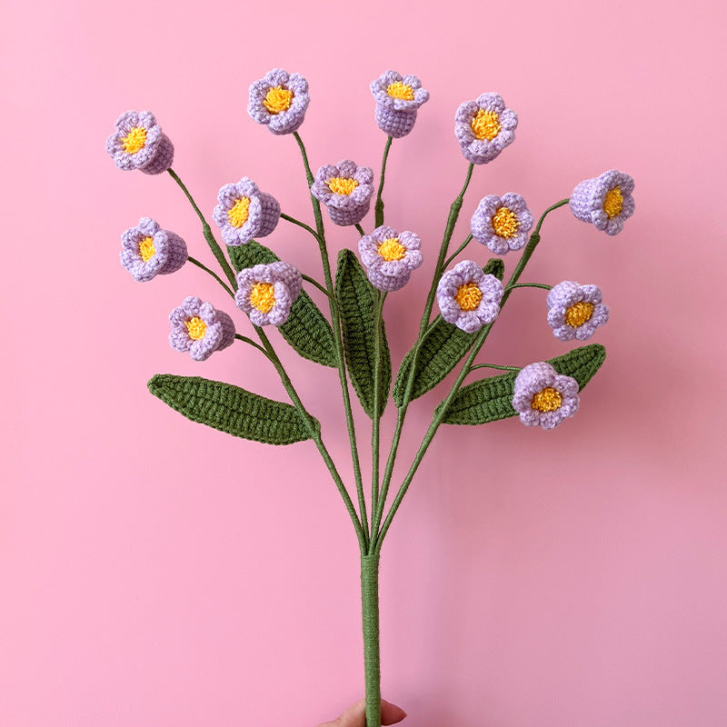 Handmade Crocheted Artificial Flowers—Everlasting  Lotus and Peony Bouquet