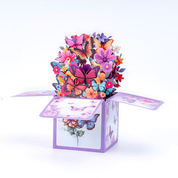 Fluttering Butterflies 3D Pop-Up Greeting Card – Creative Holiday Decorations