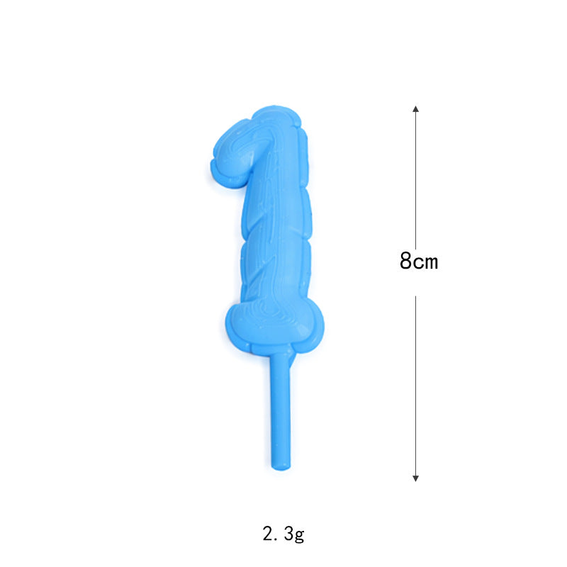Fondant-style Number Macaron Cake Topper – Baking Decoration, Cake Ornament, Birthday Party Decor