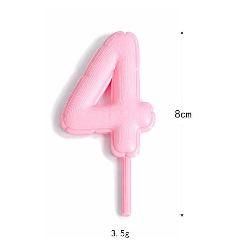 Fondant-style Number Macaron Cake Topper – Baking Decoration, Cake Ornament, Birthday Party Decor