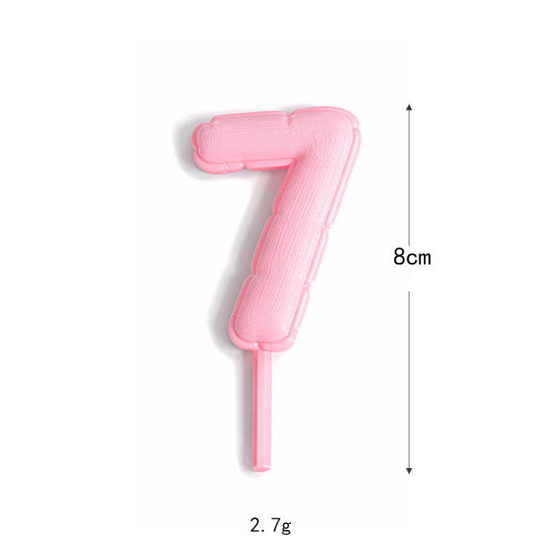 Fondant-style Number Macaron Cake Topper – Baking Decoration, Cake Ornament, Birthday Party Decor