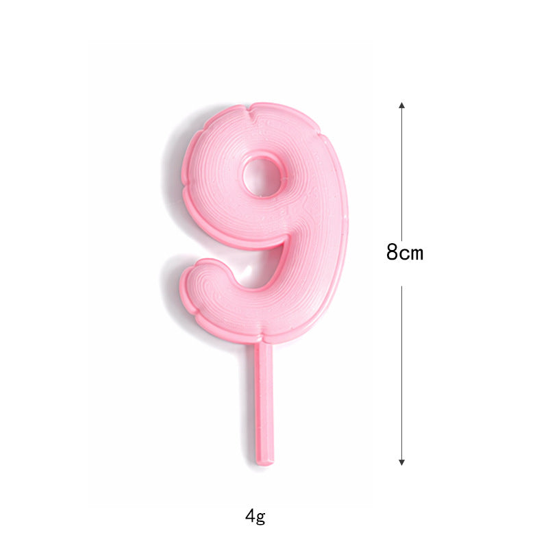 Fondant-style Number Macaron Cake Topper – Baking Decoration, Cake Ornament, Birthday Party Decor