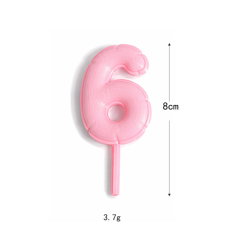 Fondant-style Number Macaron Cake Topper – Baking Decoration, Cake Ornament, Birthday Party Decor