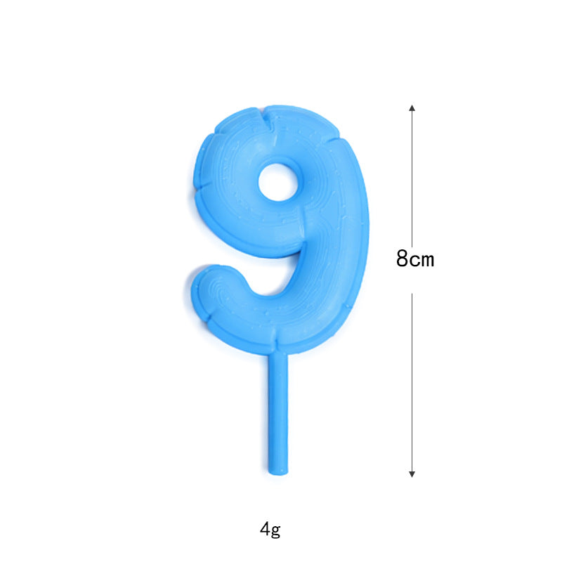 Fondant-style Number Macaron Cake Topper – Baking Decoration, Cake Ornament, Birthday Party Decor