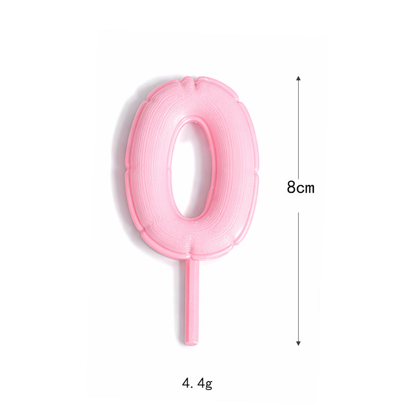 Fondant-style Number Macaron Cake Topper – Baking Decoration, Cake Ornament, Birthday Party Decor