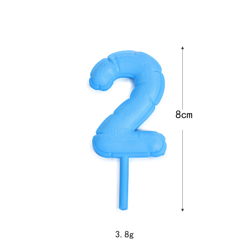 Fondant-style Number Macaron Cake Topper – Baking Decoration, Cake Ornament, Birthday Party Decor