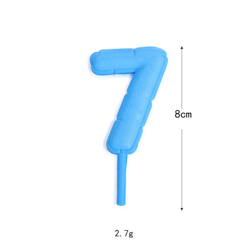 Fondant-style Number Macaron Cake Topper – Baking Decoration, Cake Ornament, Birthday Party Decor