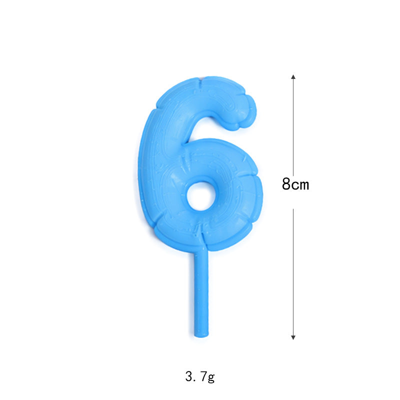 Fondant-style Number Macaron Cake Topper – Baking Decoration, Cake Ornament, Birthday Party Decor