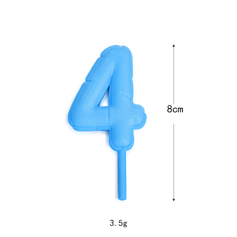 Fondant-style Number Macaron Cake Topper – Baking Decoration, Cake Ornament, Birthday Party Decor