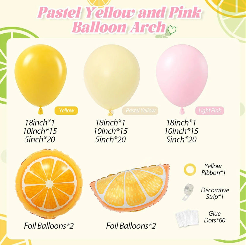 Thksyo Fruit Balloon Arch Garland Kit for Birthday, Wedding & Party Decoration
