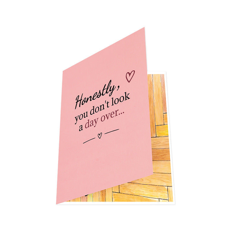 Funny 90° 3D Pop-Up Birthday Card for Women