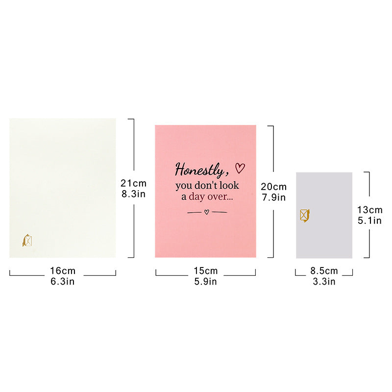 Funny 90° 3D Pop-Up Birthday Card for Women