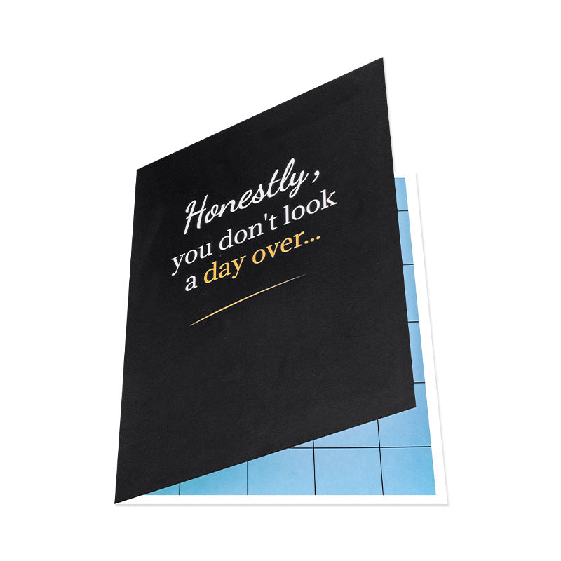 unny 3D Pop-Up Birthday Card for Men – Humorous Mirror Muscle Design, 90° Pop Up Greeting Card for Husband, Boyfriend, Dad, Friend