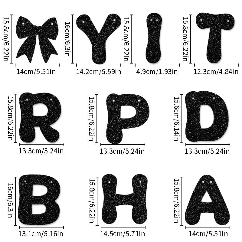 All-in-One Birthday Decoration Kit with Balloon Garland, 32-Inch Number Balloons, Happy Birthday Banner & Cake Topper – Black, Green & Gold Party Set