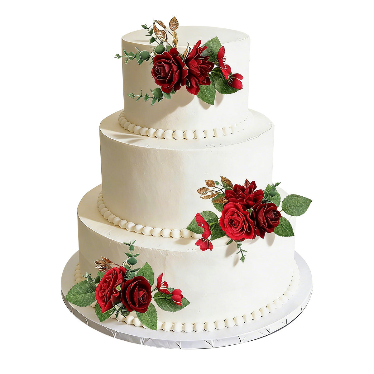 Handcrafted Artificial Flower Clusters for Cake Decoration, Wedding Styling, And Festive Table Centerpieces