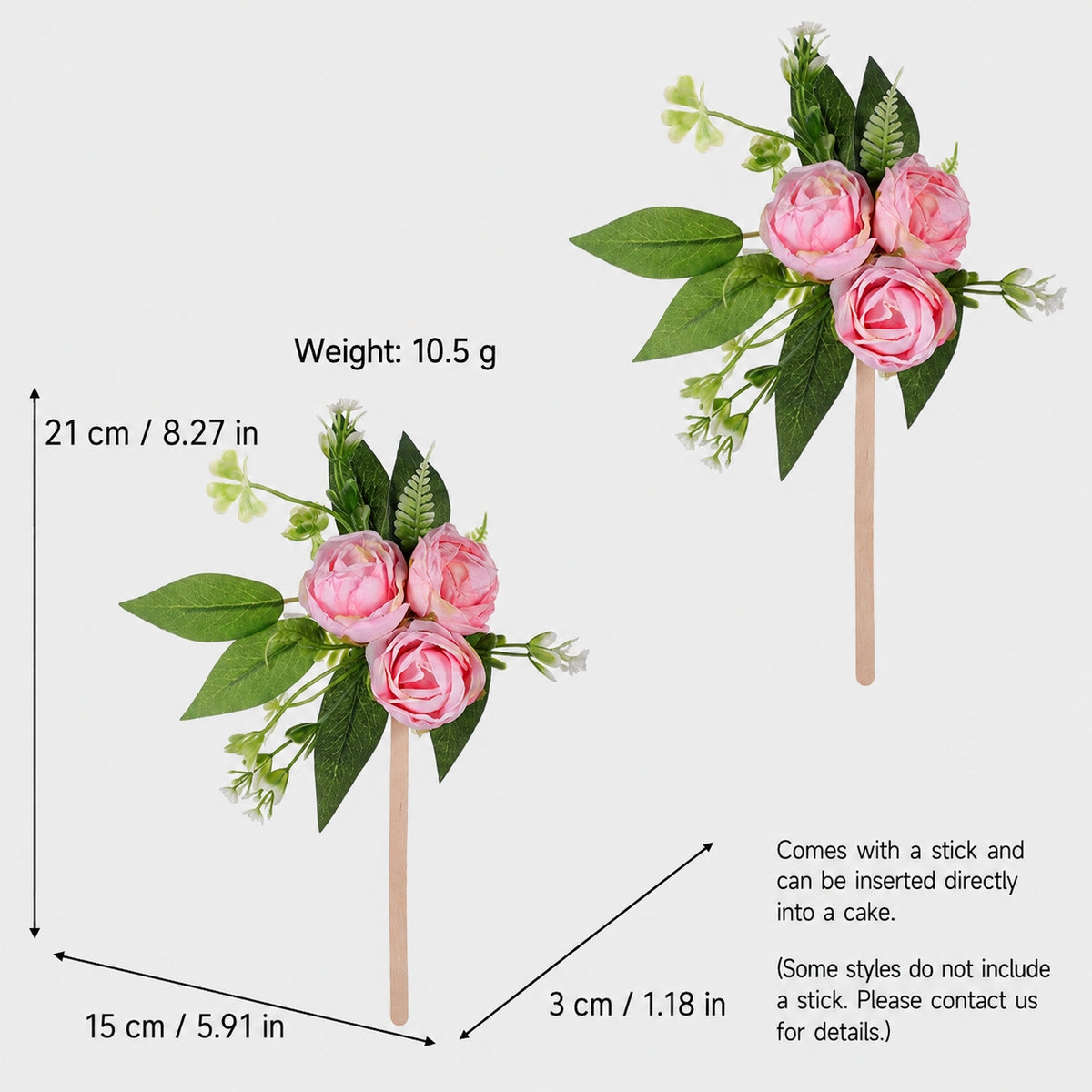 Handcrafted Artificial Flower Clusters for Cake Decoration, Wedding Styling, And Festive Table Centerpieces