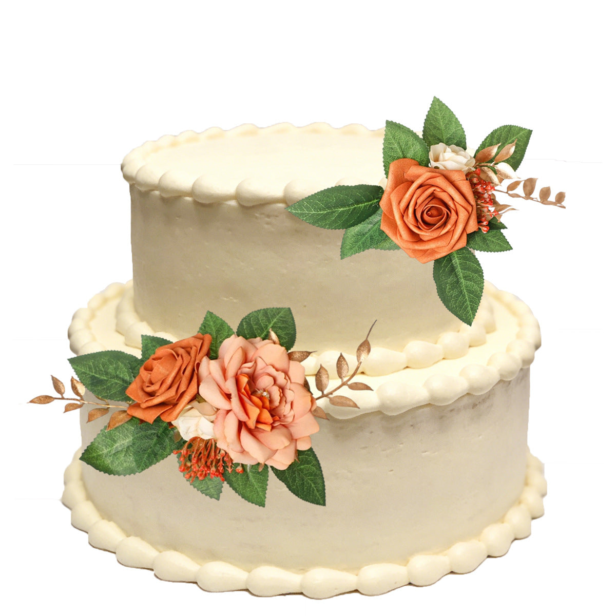 Handcrafted Artificial Flower Clusters for Cake Decoration, Wedding Styling, And Festive Table Centerpieces