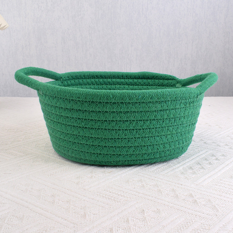 Handmade Woven Gift Basket with Handle for Girl/Baby/Pet/Toy, Empty Gift Basket for Her/Women/Girlfriend, Mother'S Day/Christmas Storage Basket