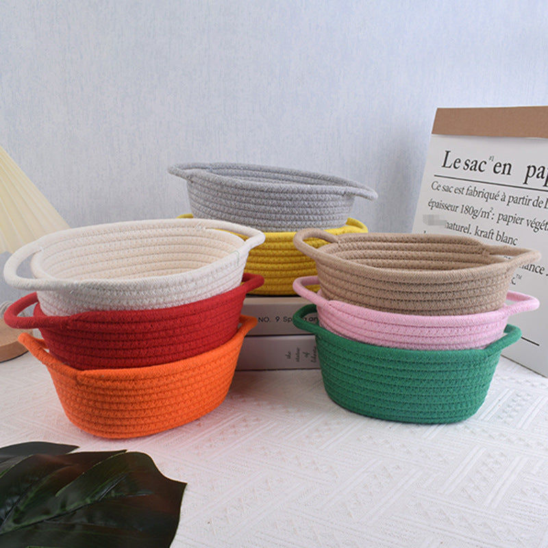 Handmade Woven Gift Basket with Handle for Girl/Baby/Pet/Toy, Empty Gift Basket for Her/Women/Girlfriend, Mother'S Day/Christmas Storage Basket