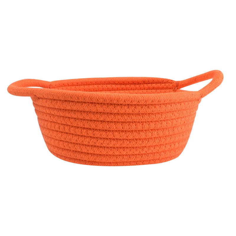 Handmade Woven Gift Basket with Handle for Girl/Baby/Pet/Toy, Empty Gift Basket for Her/Women/Girlfriend, Mother'S Day/Christmas Storage Basket