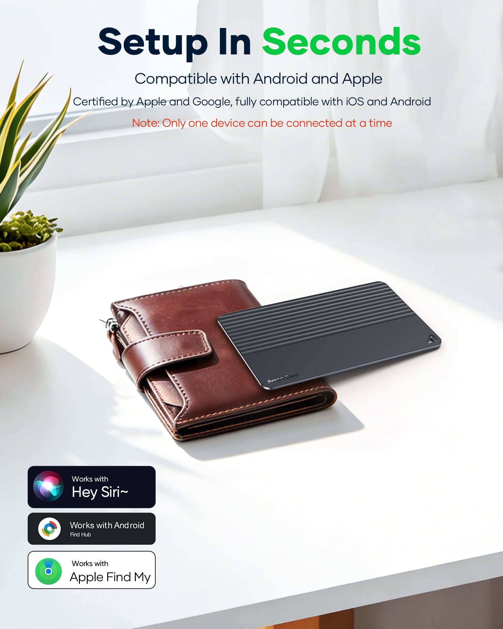 Thksyo Card Item Finder, Bluetoothe Tracker for Wallet/ Bags, Smart Card Item Tracker for Suitcase Compatible with iOS/Android Devices