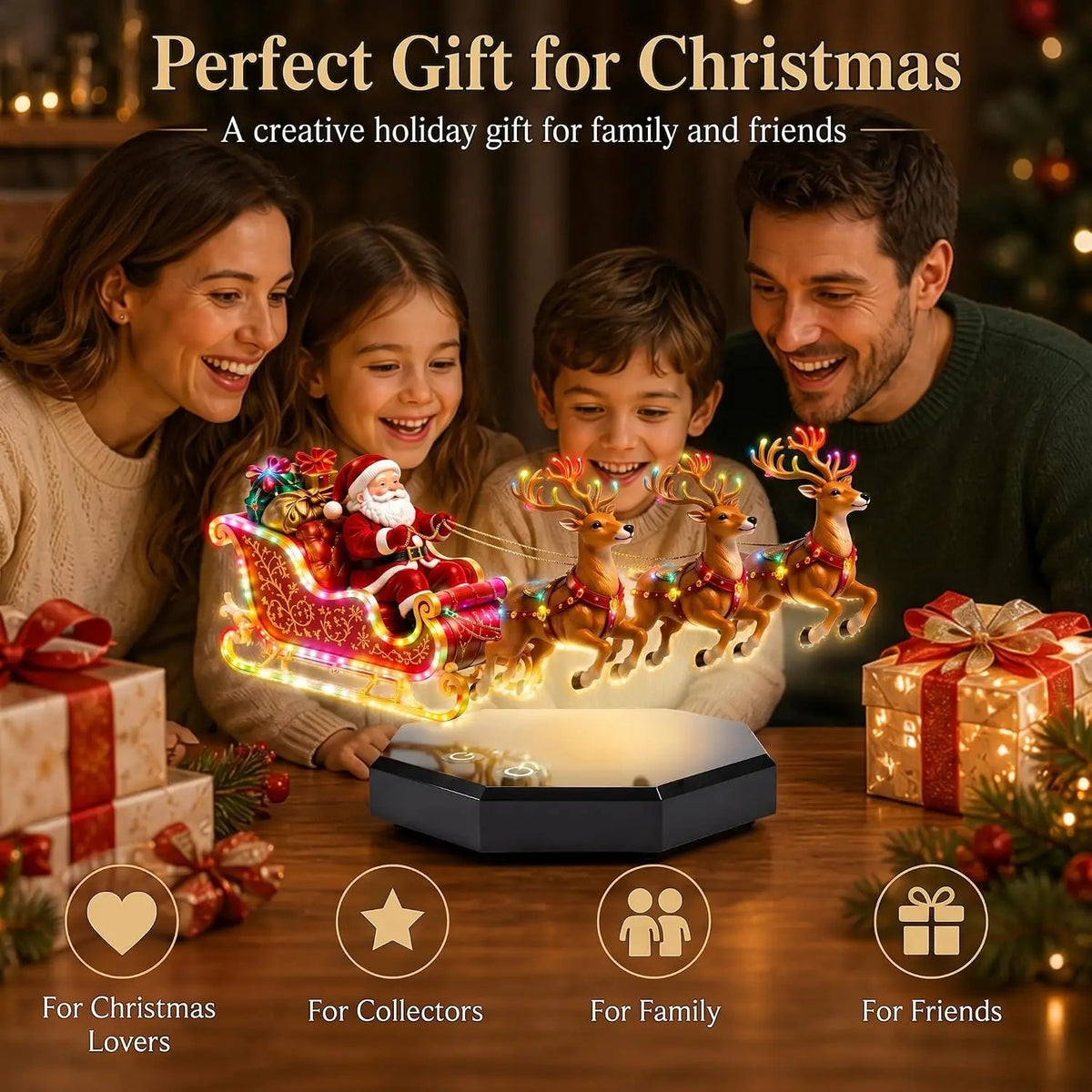 Magnetic Levitation Floating Santa Sleigh