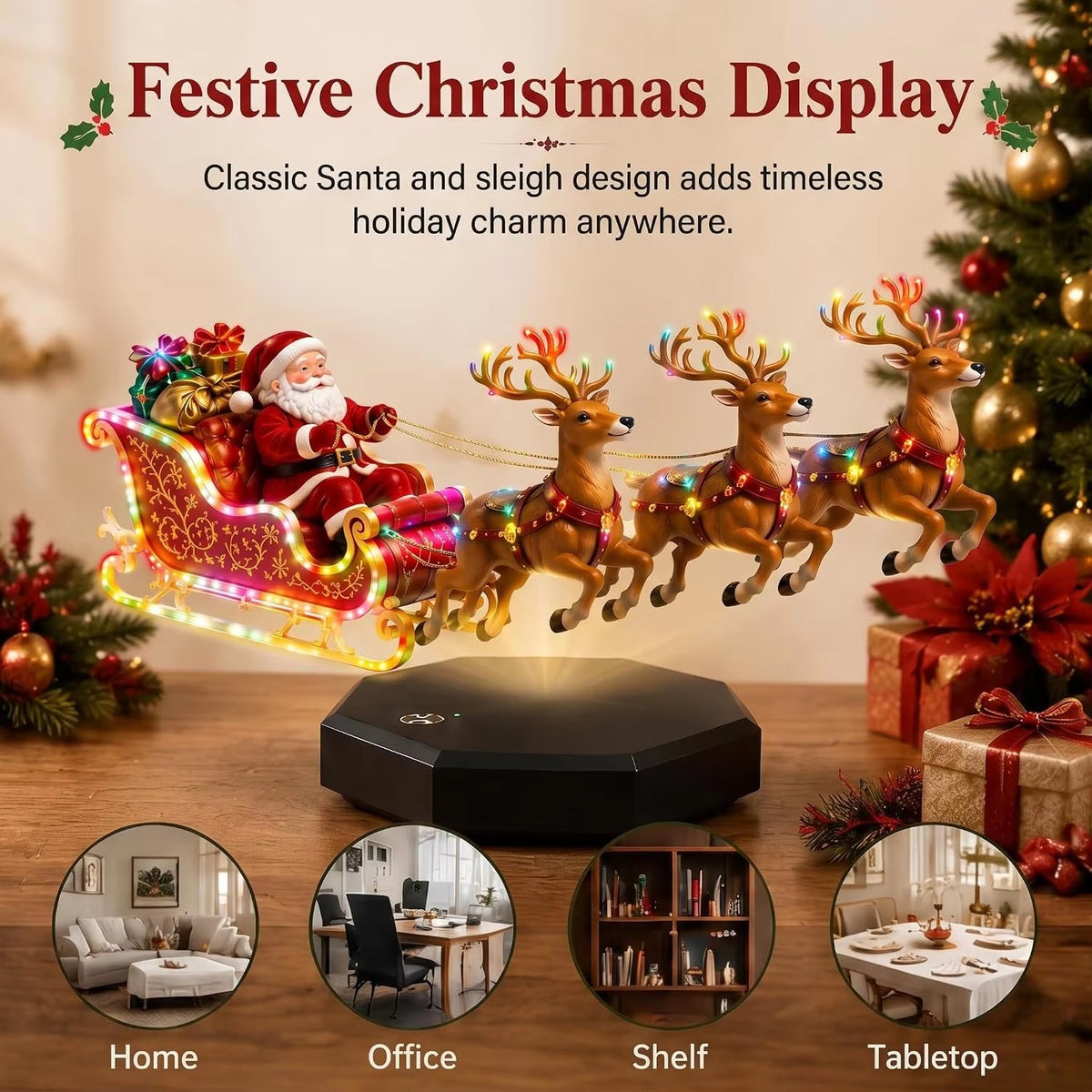 Magnetic Levitation Floating Santa Sleigh