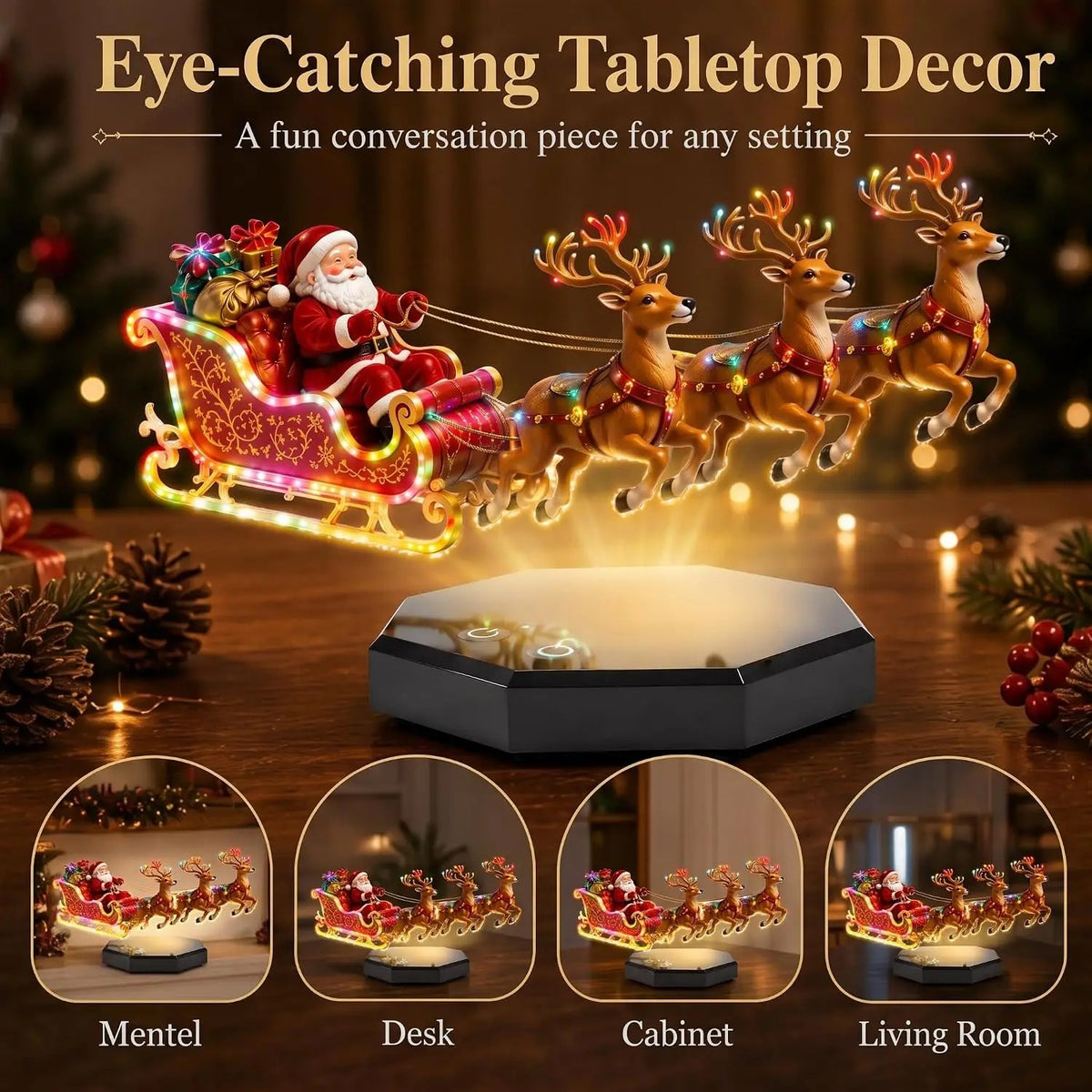 Magnetic Levitation Floating Santa Sleigh
