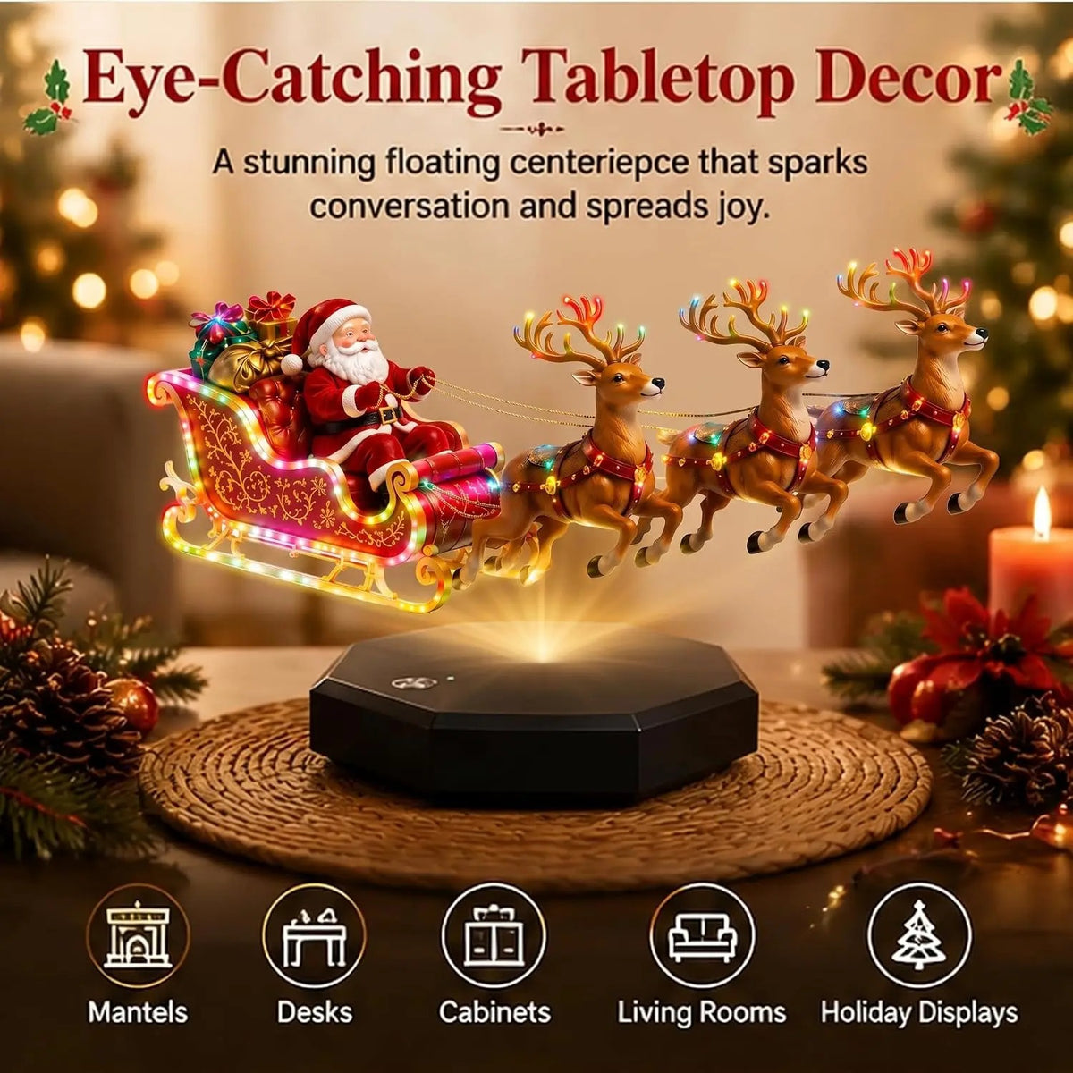 Magnetic Levitation Floating Santa Sleigh