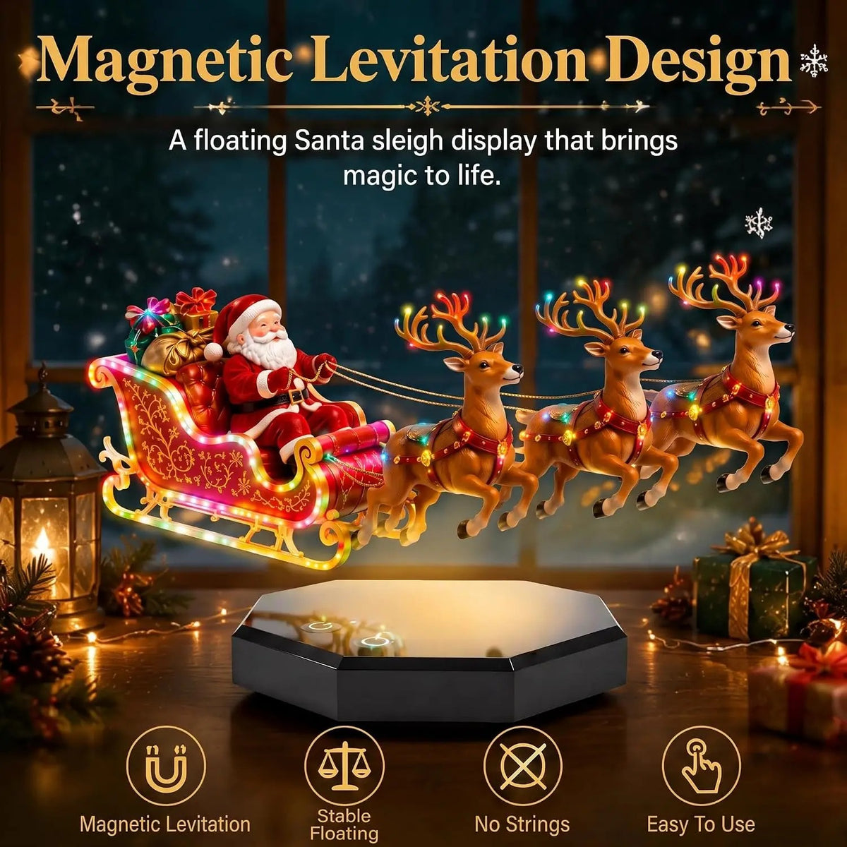 Magnetic Levitation Floating Santa Sleigh