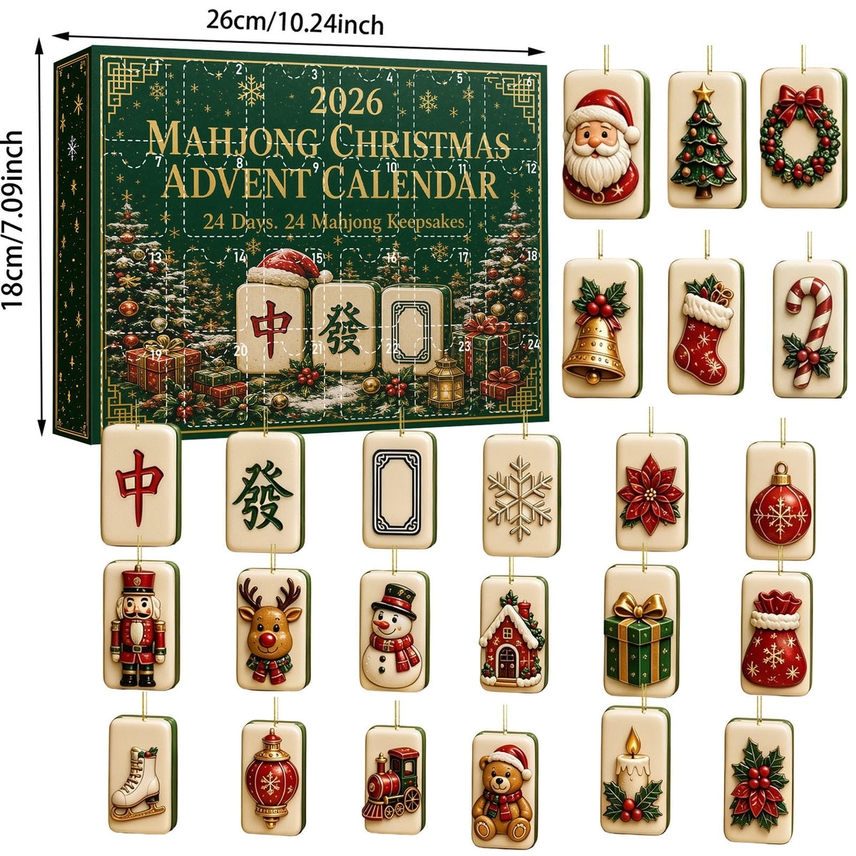 Mahjong Christmas Advent Calendar