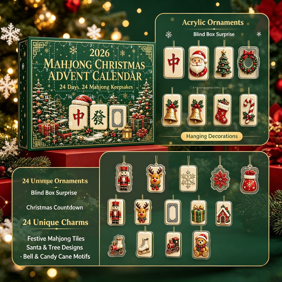 Mahjong Christmas Advent Calendar