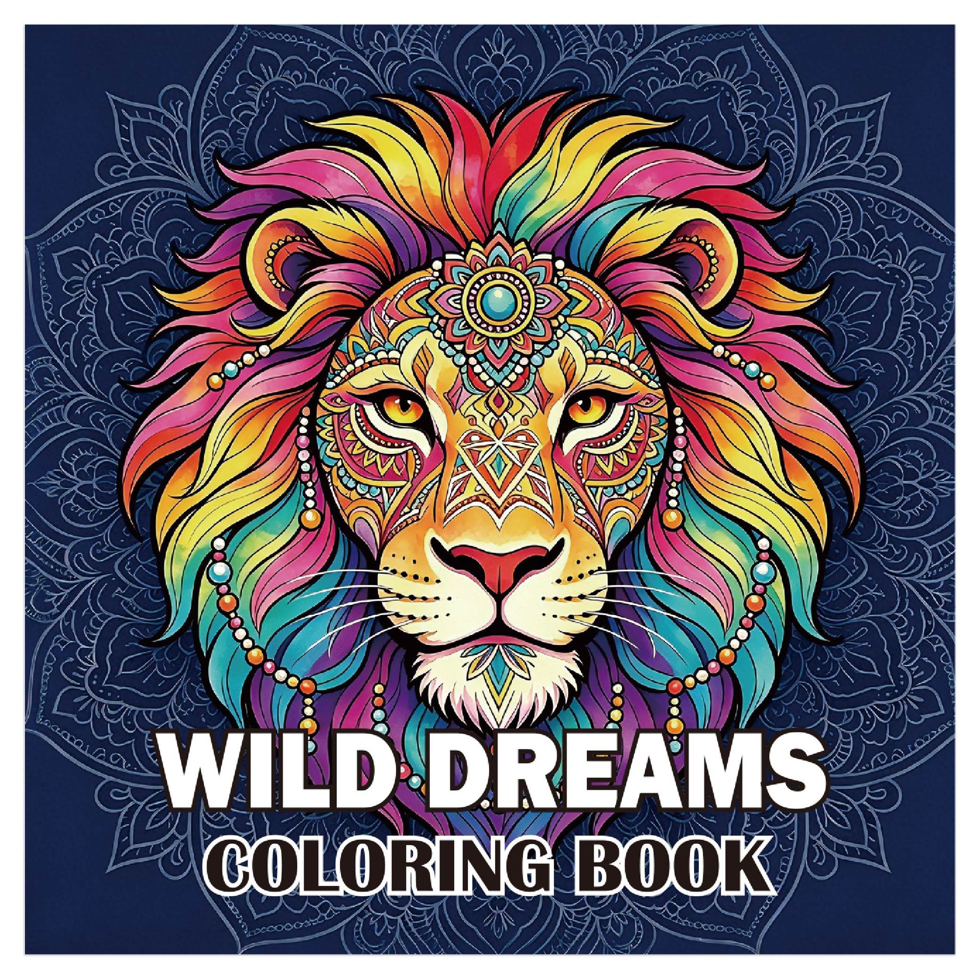Mandala Floral Adult Coloring Book (24 Pages) – Stress Relief Creative Art Therapy for Watercolor & Doodling