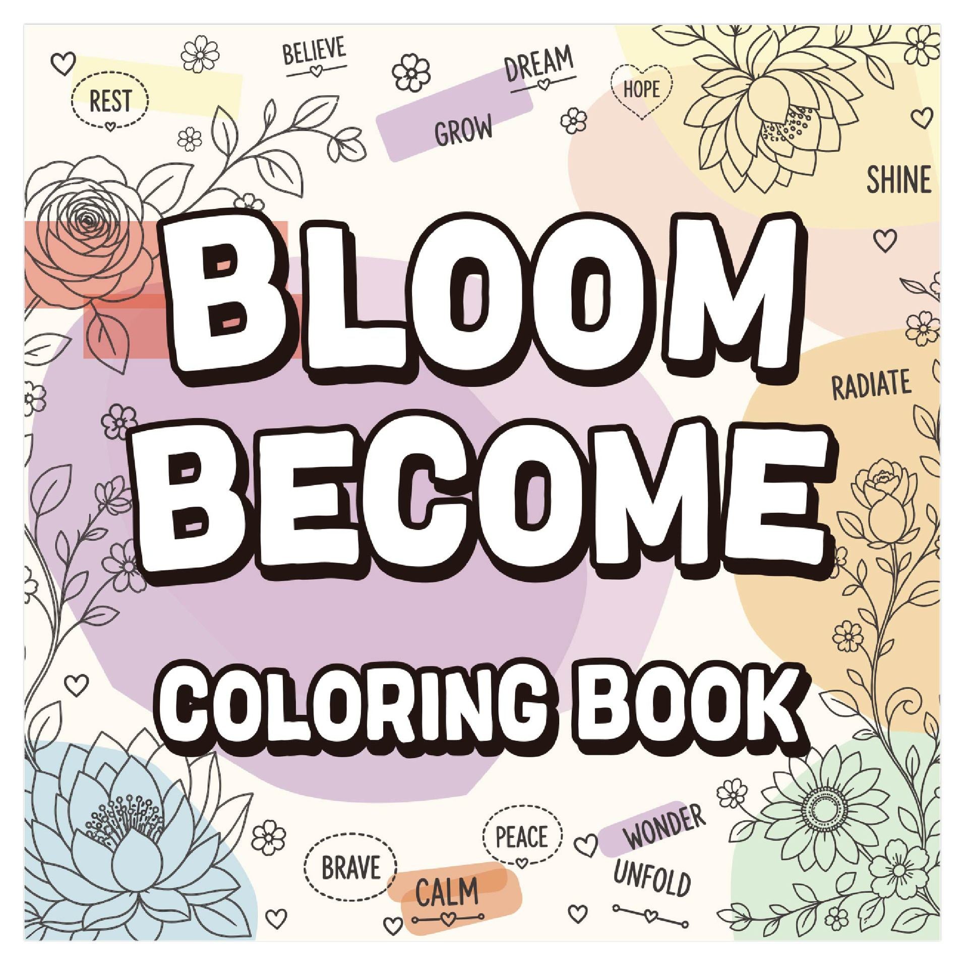 Mandala Floral Adult Coloring Book (24 Pages) – Stress Relief Creative Art Therapy for Watercolor & Doodling