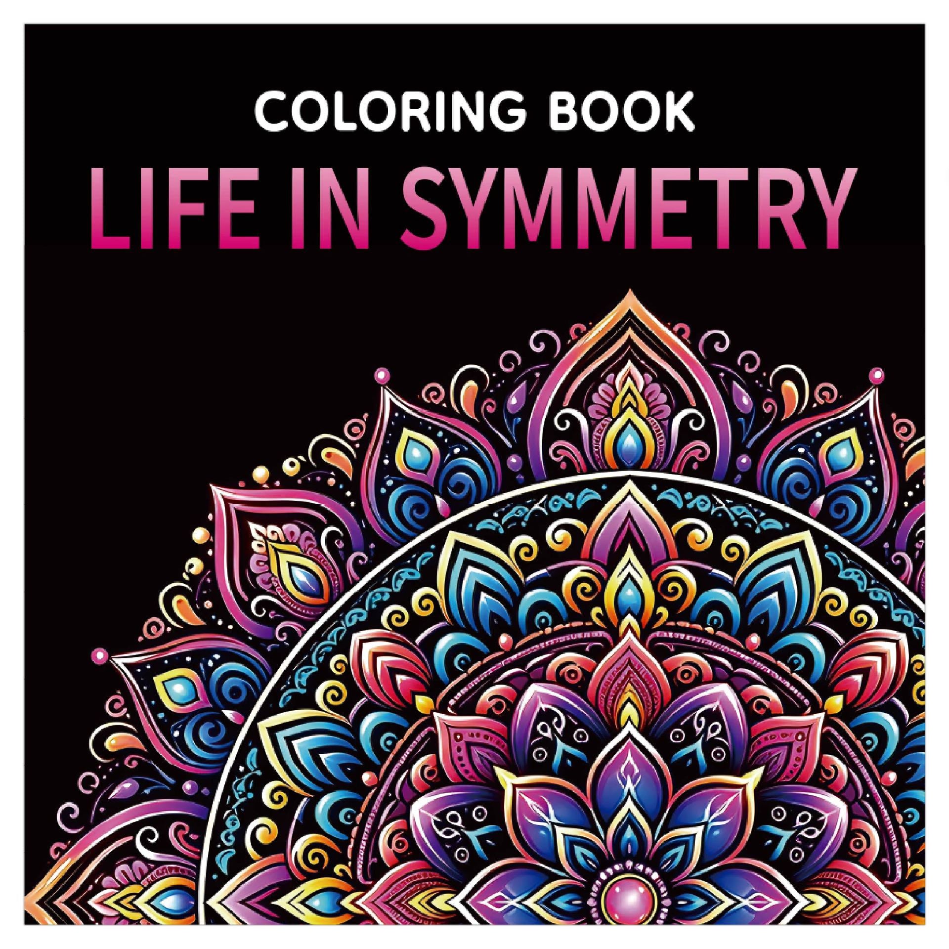 Mandala Floral Adult Coloring Book (24 Pages) – Stress Relief Creative Art Therapy for Watercolor & Doodling