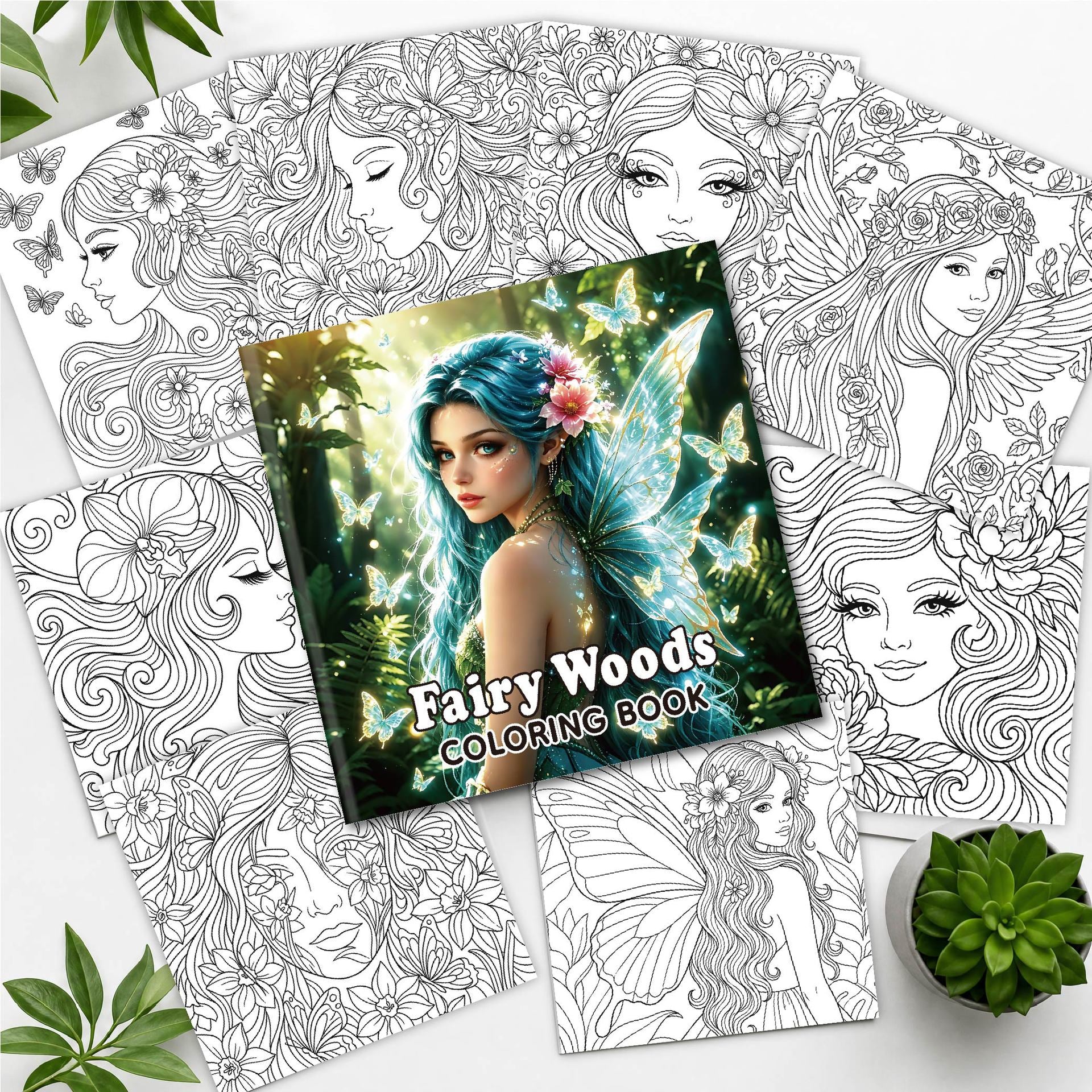 Mandala Floral Adult Coloring Book (24 Pages) – Stress Relief Creative Art Therapy for Watercolor & Doodling