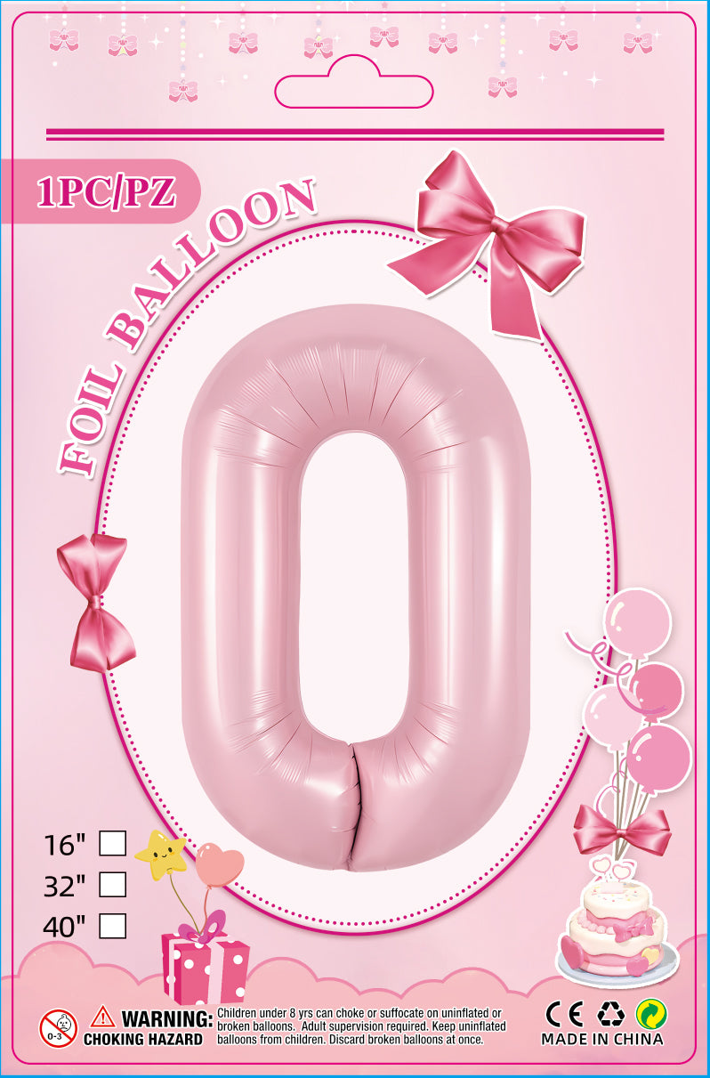 16"/ 32"/ 40 inch Number Balloons with Individually Packaged