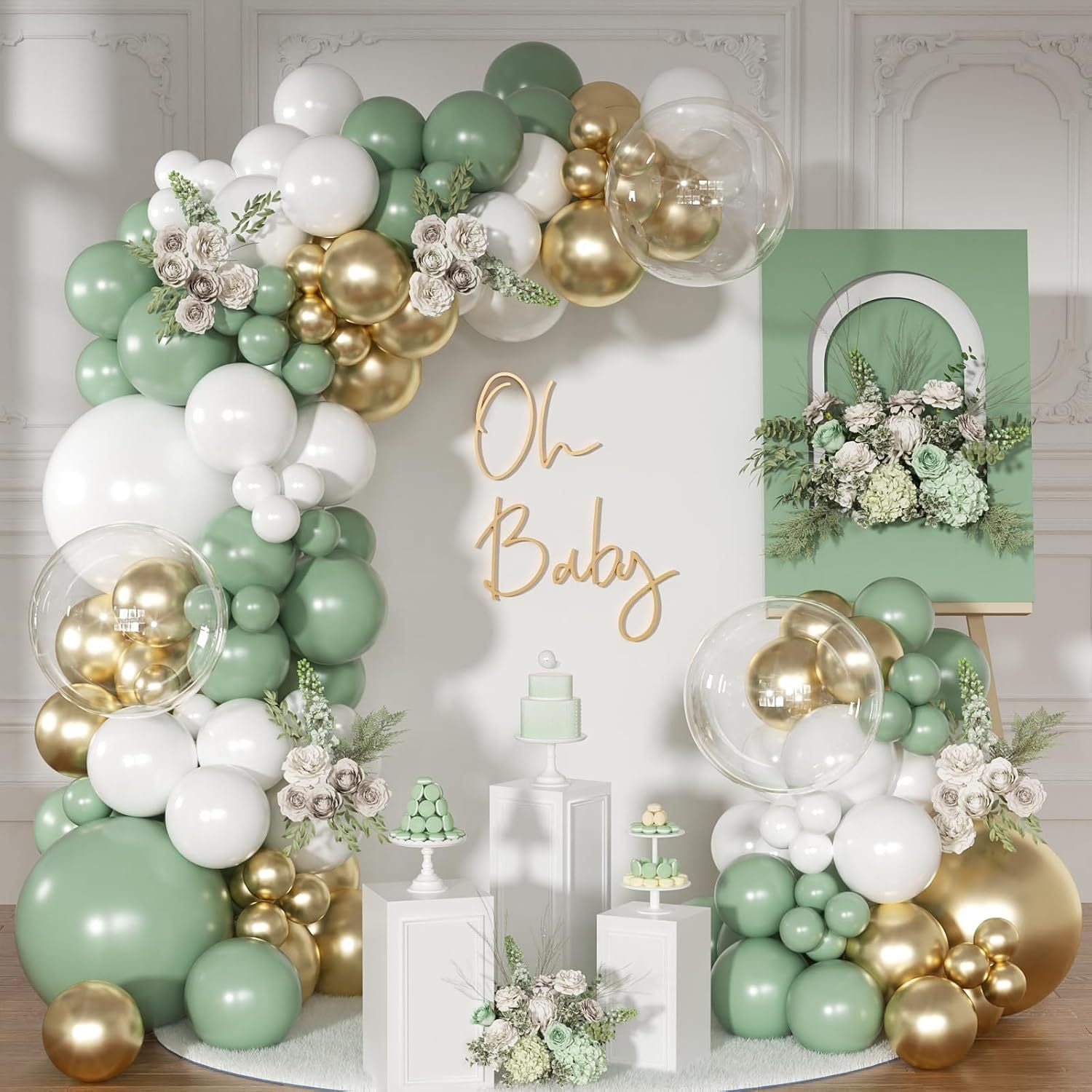 Party Balloon Arch Garland Kit, Balloon for Bridal Baby Shower Wedding Birthday Party Decor