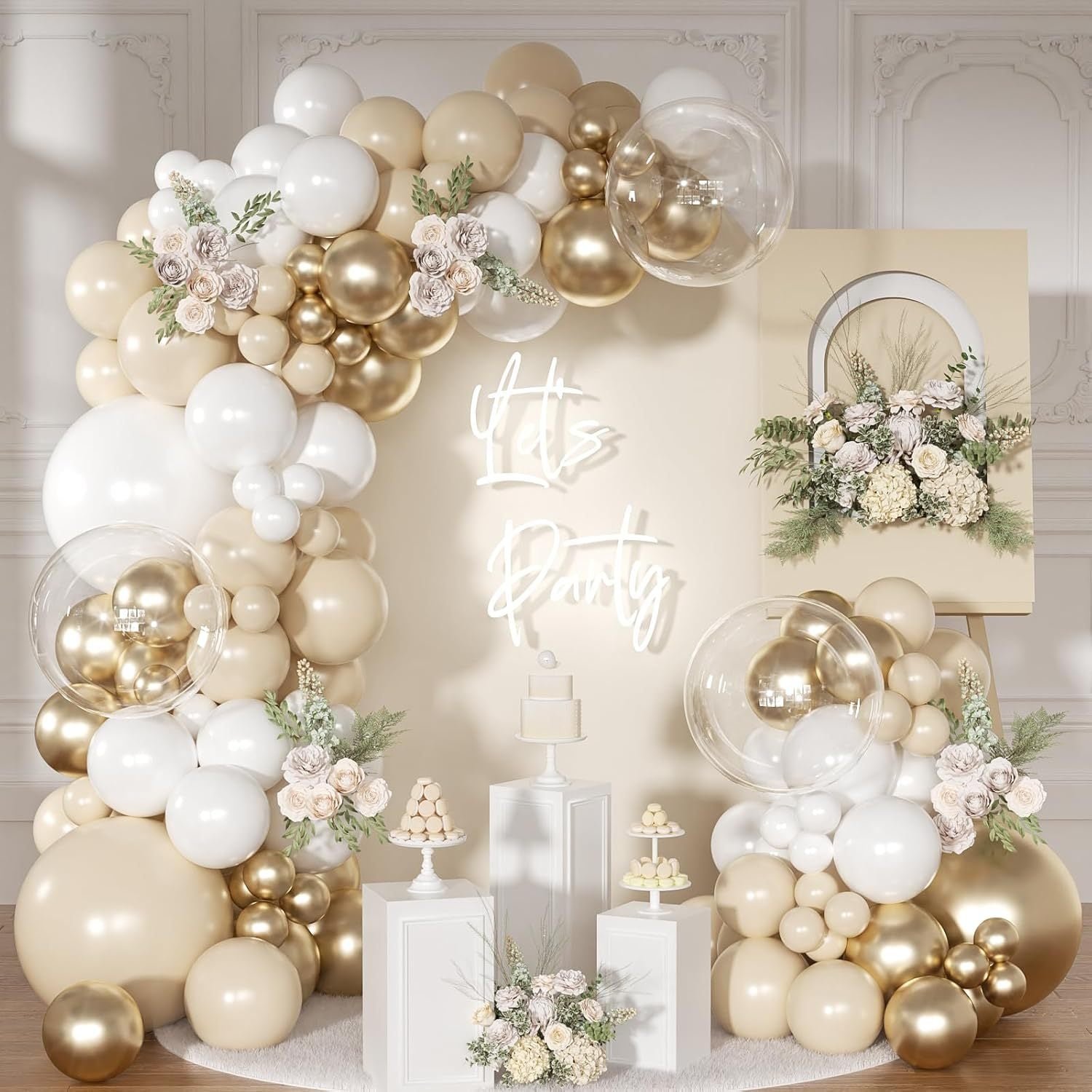 Party Balloon Arch Garland Kit, Balloon for Bridal Baby Shower Wedding Birthday Party Decor