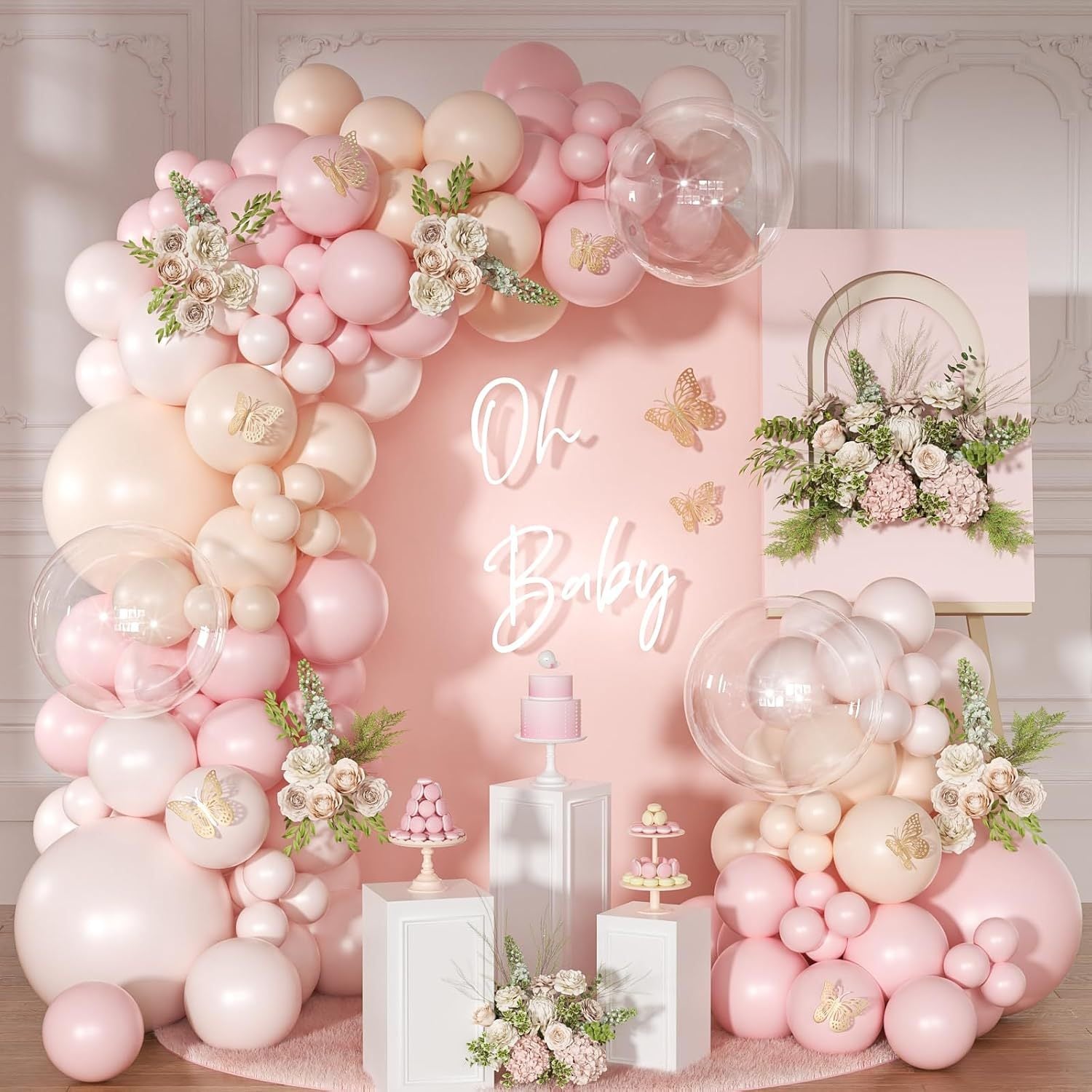 Party Balloon Arch Garland Kit, Balloon for Bridal Baby Shower Wedding Birthday Party Decor
