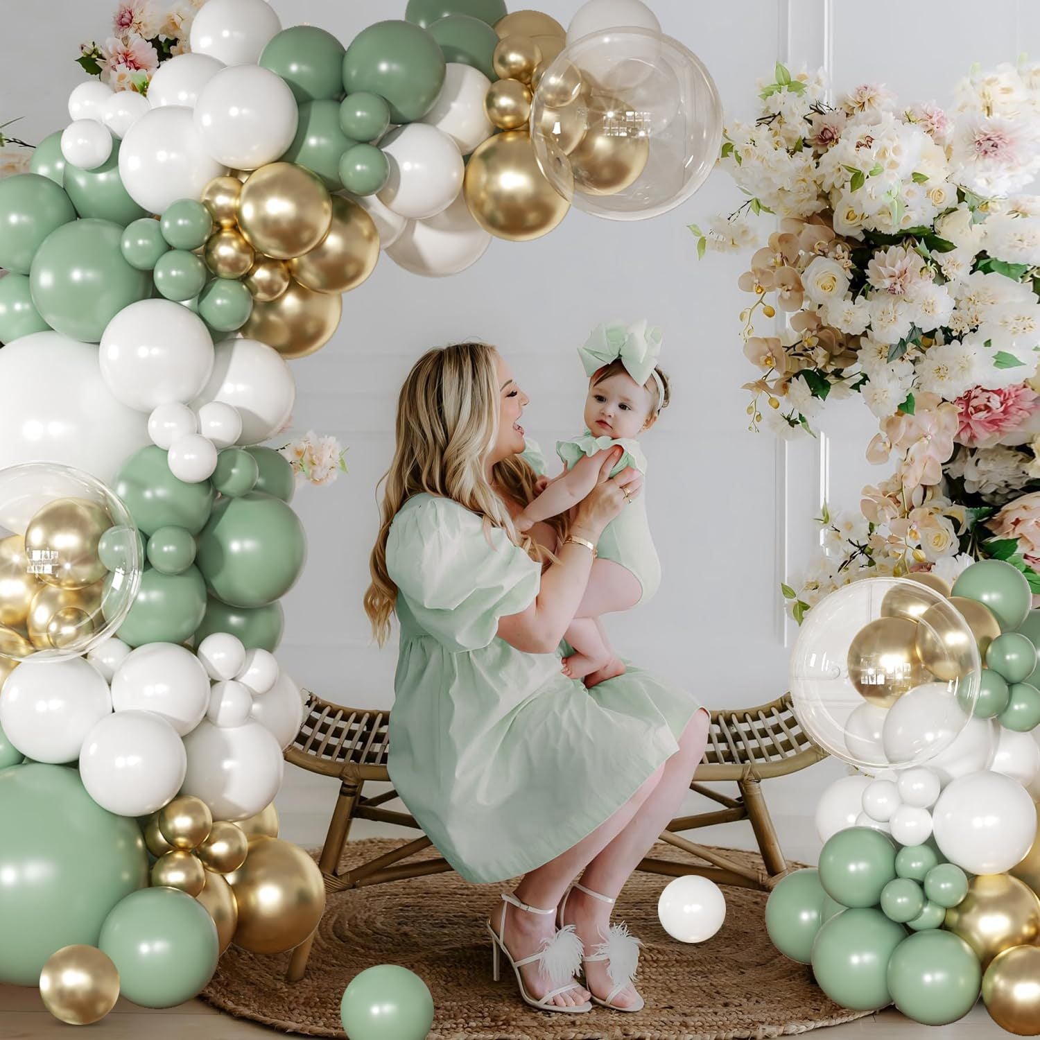 Party Balloon Arch Garland Kit, Balloon for Bridal Baby Shower Wedding Birthday Party Decor