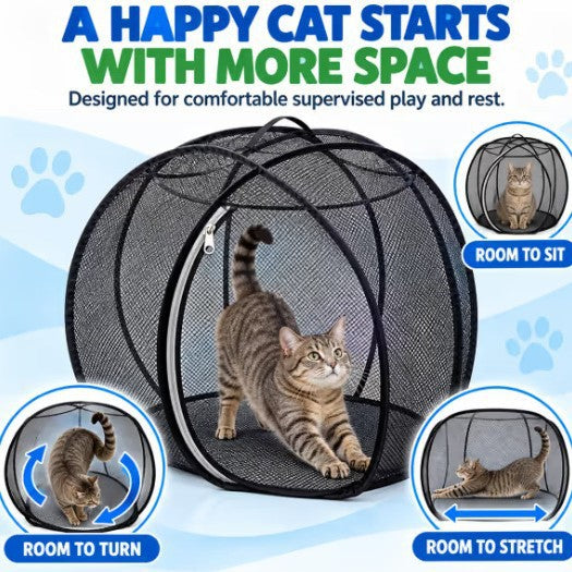 Pop Up Cat Playpen, Gift for Catparents