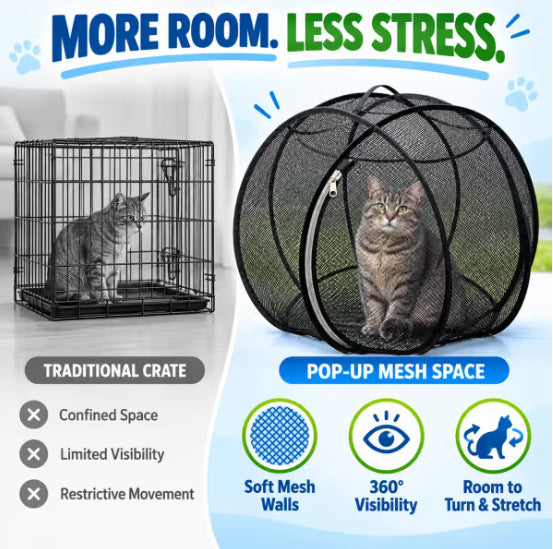 Pop Up Cat Playpen, Gift for Catparents