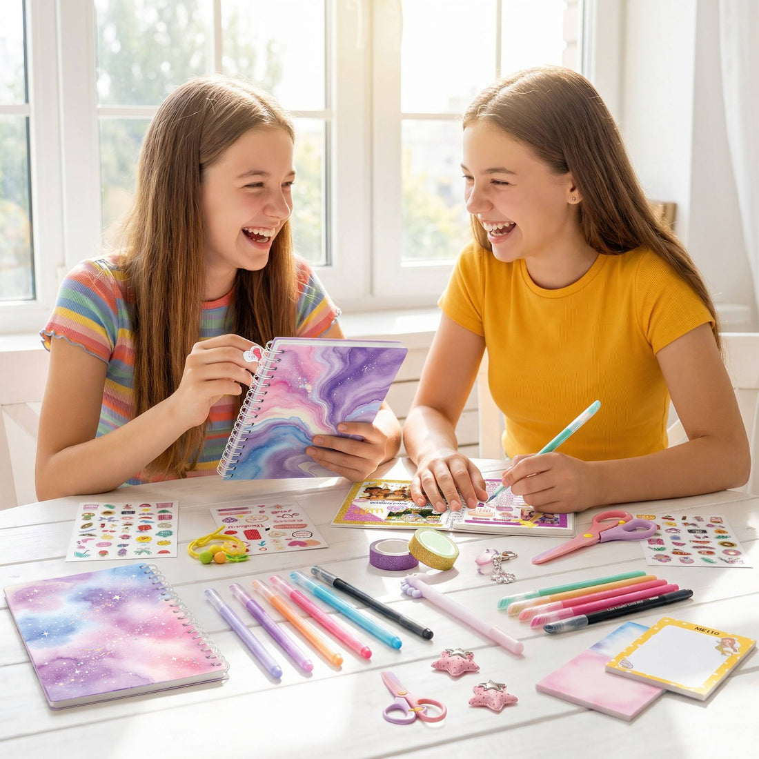 Purple DIY Journaling Set – Scrapbook Kit Gifts for Girls (Birthday Gift)